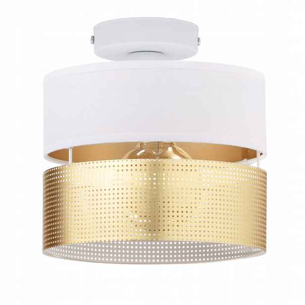 Závěsná Stropní Lampa S Dírkami Zlatá E27 Led Stropní Svítidlo 20 CM