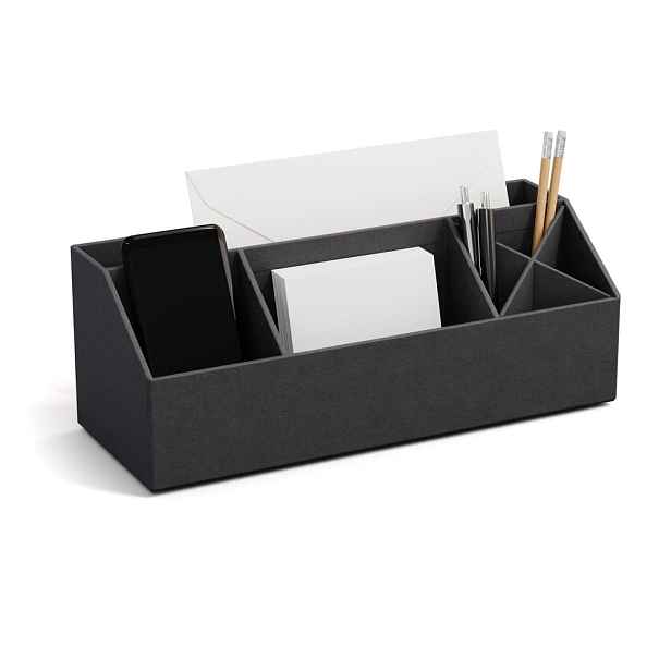 Kartonový organizér na psací potřeby Elisa Canvas Paper Laminate – Bigso