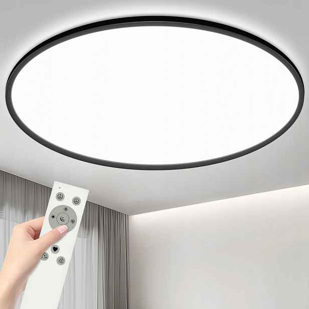 stropní svítidlo Led XY60 Model60 Černá, stmívatelná s dálkovým ovládáním 50W, kulatá