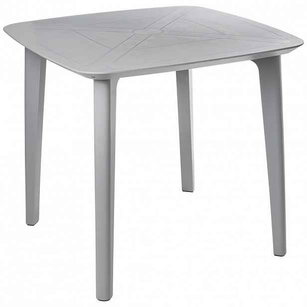 Beliani ZAHRADNÍ STŮL 86/86 cm Šedý Sorico