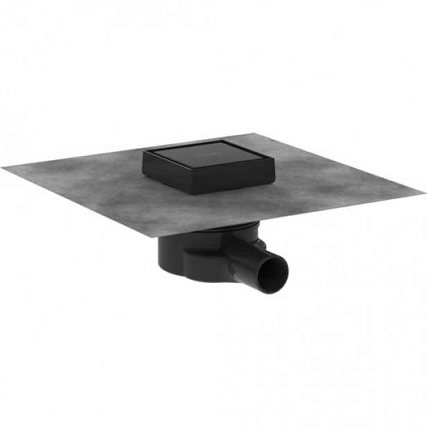 Podlahová vpust DN40 Hansgrohe RainDrain Point 10 cm matná černá nerez 56247670