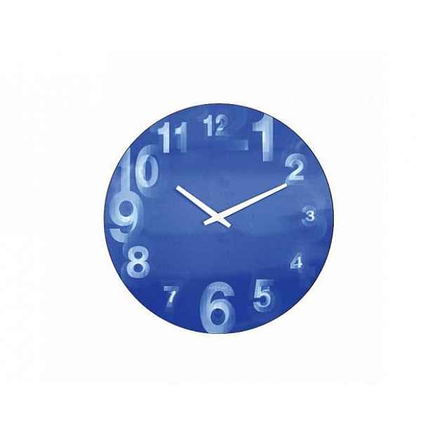 Designové nástěnné hodiny 3077bl Nextime 3D 39cm