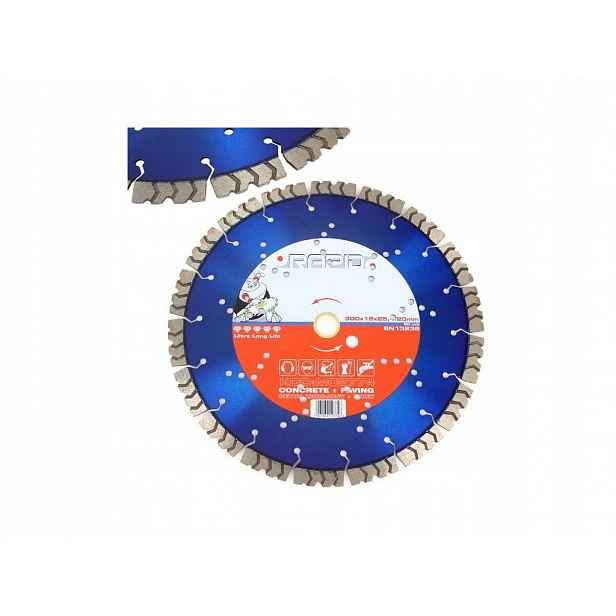 Kotouč řezný diamantový 300x15x25,4/20mm M08774