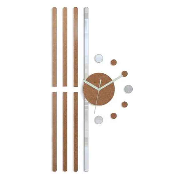 ModernClock 3D nalepovací hodiny Line měděné