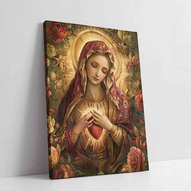 Obraz na plátně Srdce Panny Marie Svaté, dům obývacího pokoje 90x120