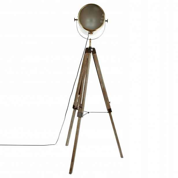 Podlahová lampa na trojnožce Reflektor, výška 152 cm