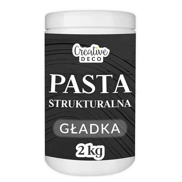 3D strukturovaná pasta černá 2 kg hladká hmota pro efekty struktury dekorace