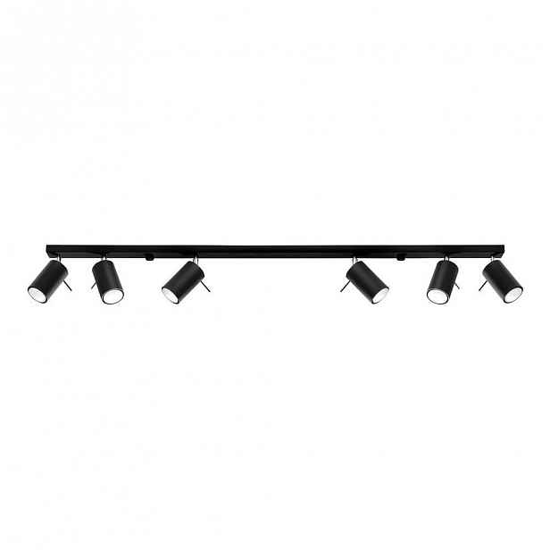 Černé stropní svítidlo Nice Lamps Etna 6L