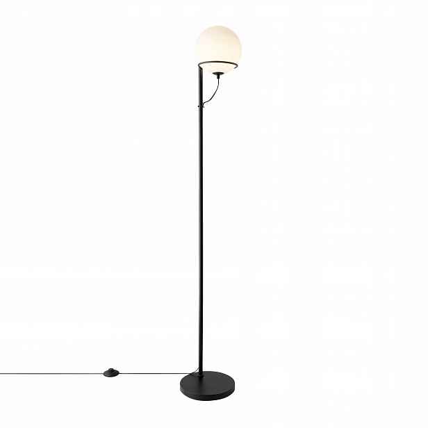 Stojací podlahová lampa Wilson Černá Kov Sklo 1xG9 Vyměnitelná Nordlux