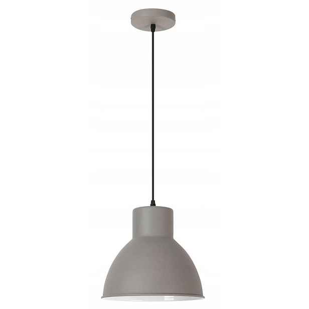 Stříbrná závěsná lampa Derek industriální nad jídelní stůl Rabalux