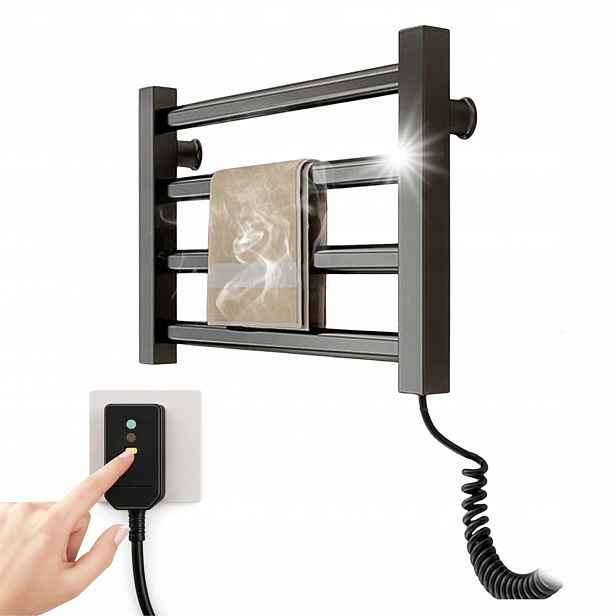 Elektrický Koupelnový Radiátor Na Ručníky 80 W, Nástěnný, Moderní