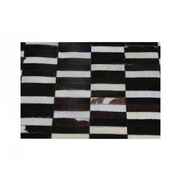 Luxusní koberec KŮŽE Typ6, patchwork, 69x140 cm