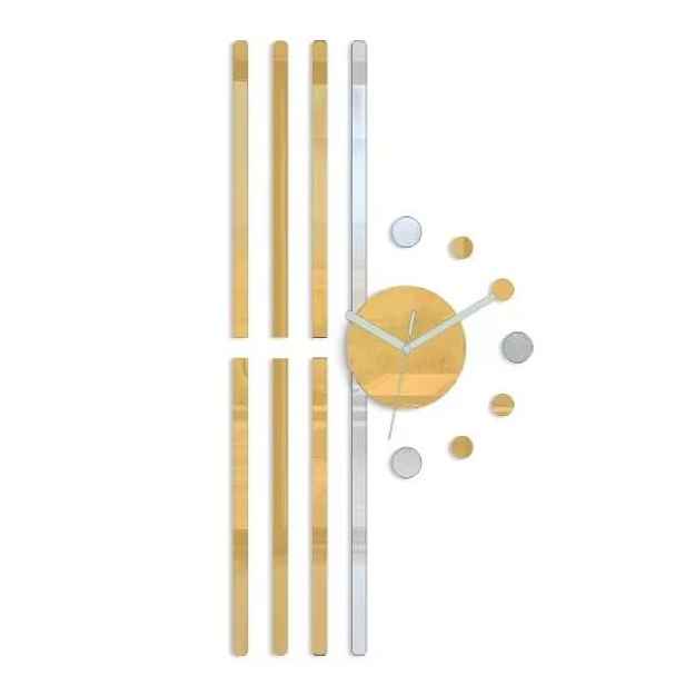 ModernClock 3D nalepovací hodiny Line zlaté