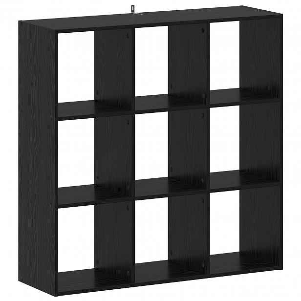 vidaXL knihovna Černý dub 102 x 32 x 102 cm