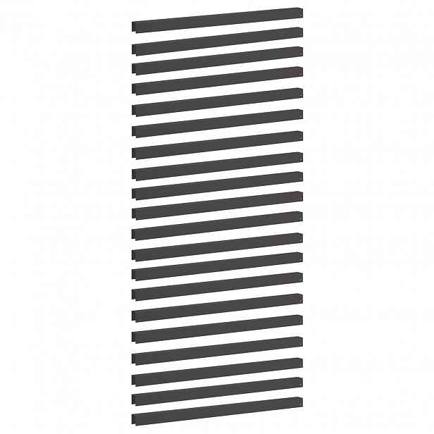 vidaXL Krycí profil na zahradní obruby 20 ks 100 x 5 x 5 cm Ocel Černá