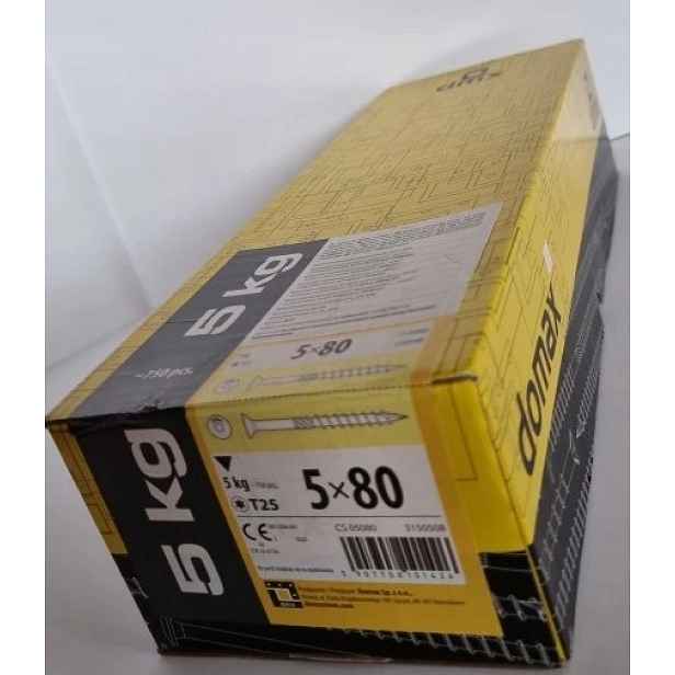 Tesařské Vruty Do Dřeva 5x80 Kuželové 5kg