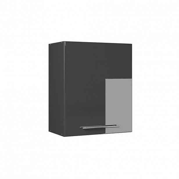 Vicco VĚŠÁK NA STĚNU Fame-Line, Antracitový vysoký lesk, 60 cm