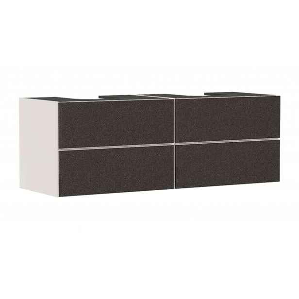Hansgrohe Xevolos E - Umyvadlová skříňka, 157x56x55 cm, 4 zásuvky, matná béžová/textilní tmavá šedá 54200660