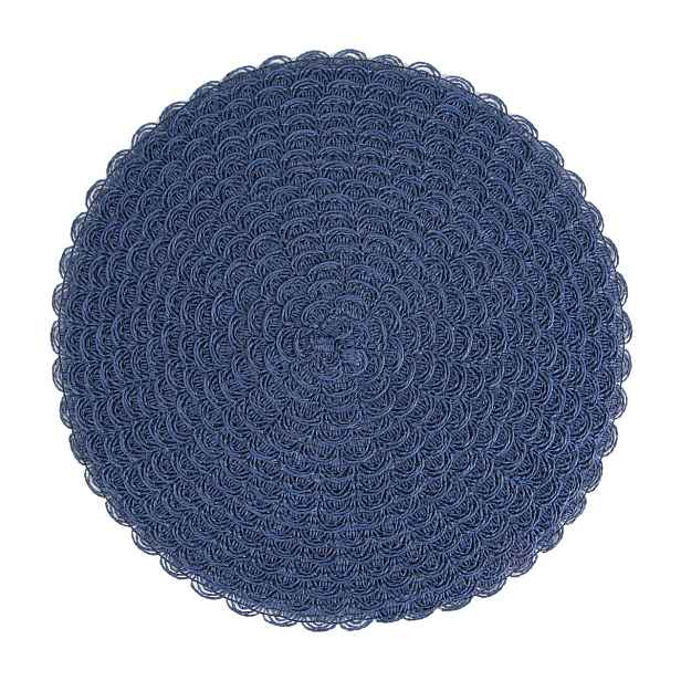 Prostírání kulaté ALEX modrá Ø 38 cm Mybesthome
