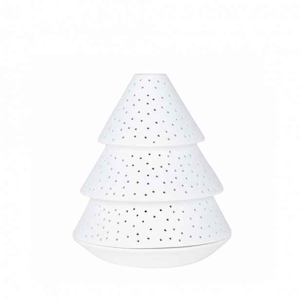 Räder Bílý porcelánový svícen SMALL FIR