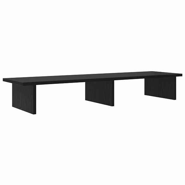 vidaXL Stojan na monitor Černý dub 100 x 27 x 15 cm Kompozitní dřevo