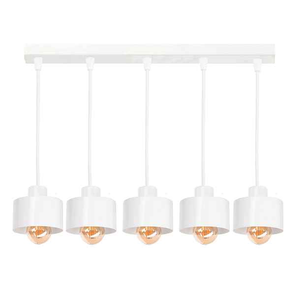 Závěsná stropní lustrová lampa Loft bílá nad stůl do obývacího pokoje Led lampy