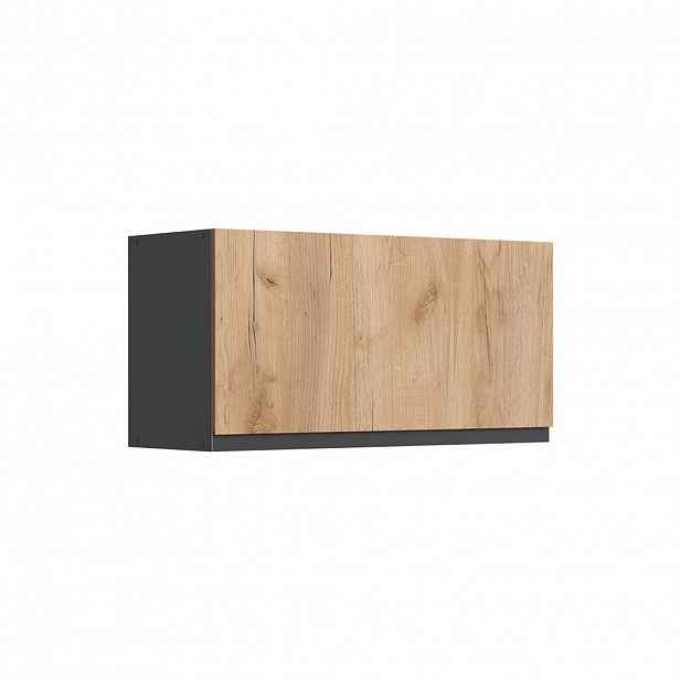Vicco VĚŠÁK NA STĚNU R-Line, Zlatý mocný dub/Antracit, 80 cm Plochý