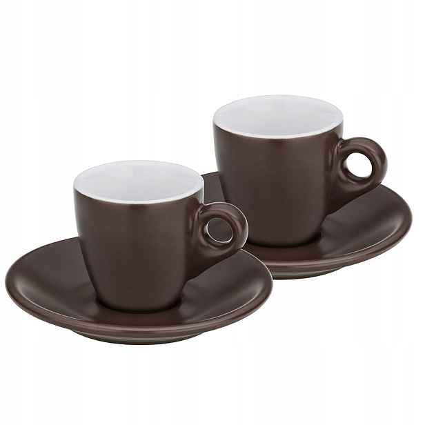 Šálky Kela Mattia na espresso s podšálky, 2ks