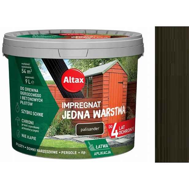 Altax Impregnát Na Zahradní Dřevo 9 L Palisandr