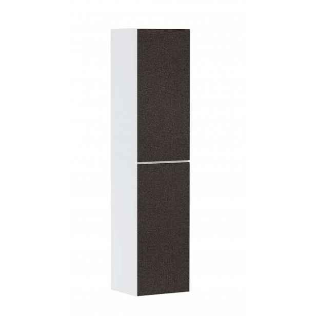 Hansgrohe Xevolos E - Vysoká skříňka, 40x176x36 cm, 2 dvířka, panty vlevo, matná bílá/textilní tmavá šedá 54218660