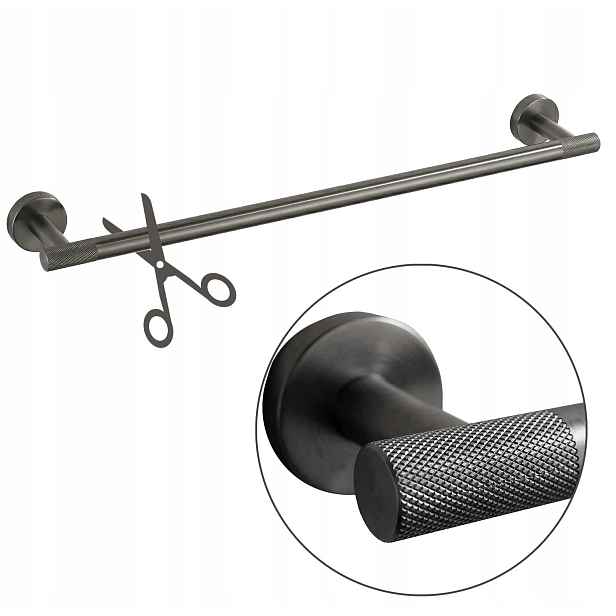 Věšák na ručník šroubovací 60 cm Jednoramenný Rea Modern Titan Dekor