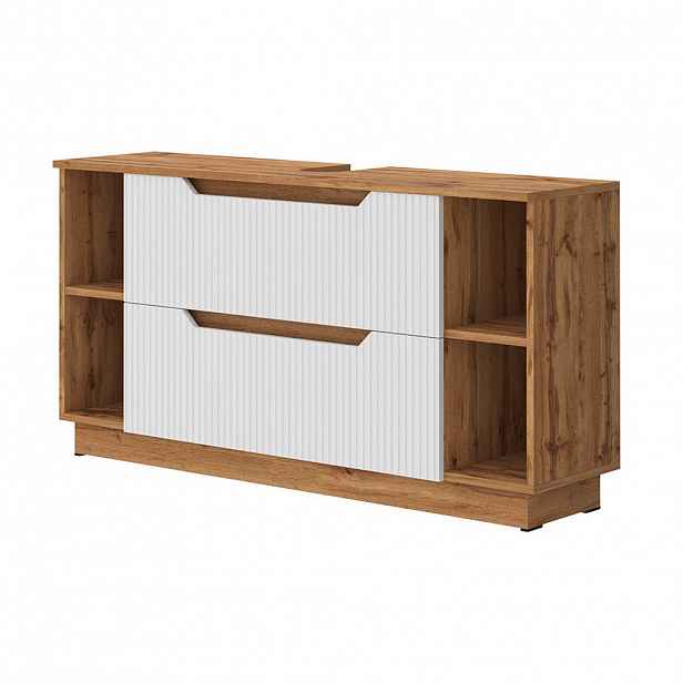 Vicco DOLNÍ SKŘÍŇKA POD DŘEZ Lotta Bílá 119.2 x 62.5 cm se 2 zásuvkami