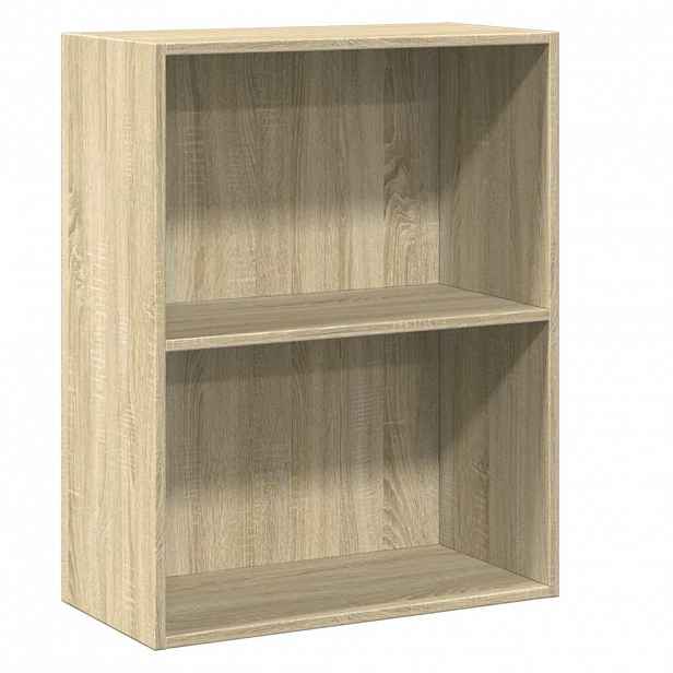 vidaXL Knihovna se 2 policemi dub sonoma 60 x 30 x 76,5 cm dřevotříska