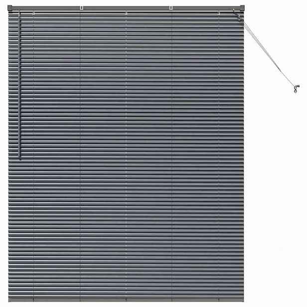vidaXL Venet školní žaluzie Tmavě šedá 175 x 145 cm 25 mm Hliník