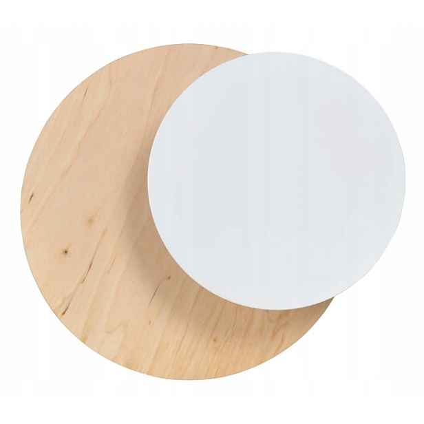 Emibig Nástěnné svítidlo Circle 1xG9 8W Bílá/Ocel Překližka IP20