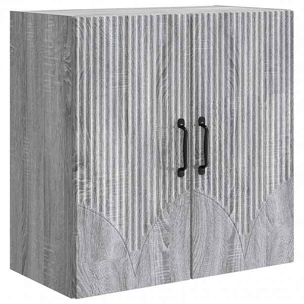 vidaXL Nástěnná skříň 59 x 31 x 60 cm Kompozitní dřevo Šedý Sonoma