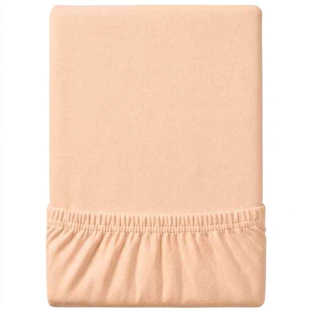Jersey prostěradlo EXCLUSIVE světle meruňkové 180 x 200 cm