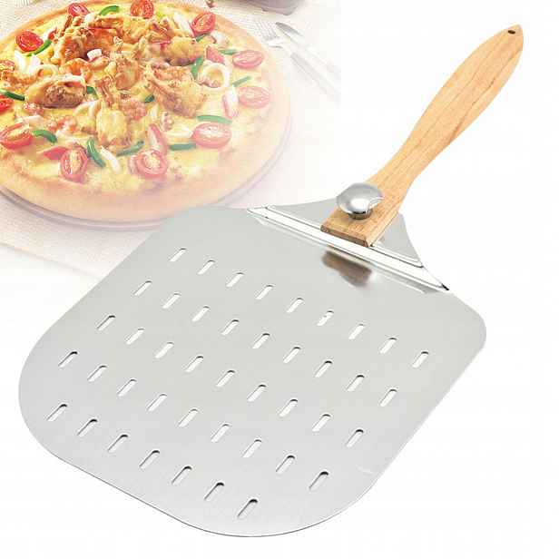 Skládací Lopata Na Pizzu Chleba Plechová Zásuvka Nerezová Podnoska 62 cm x 30,5 cm