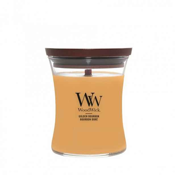 Střední svíčka Golden Bourbon Woodwick