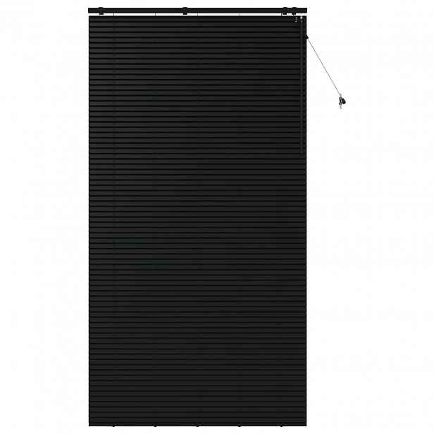 vidaXL Venet školní žaluzie Černá 130 x 250 cm 35 mm Masivní paulovnie