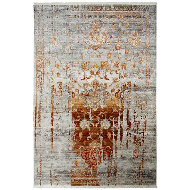AKCE: 💧🛡️120x170 cm Kusový koberec Laos 453 TERRA + aplikovaná impregnace, oranžová, chodba / předsíň, Obsession