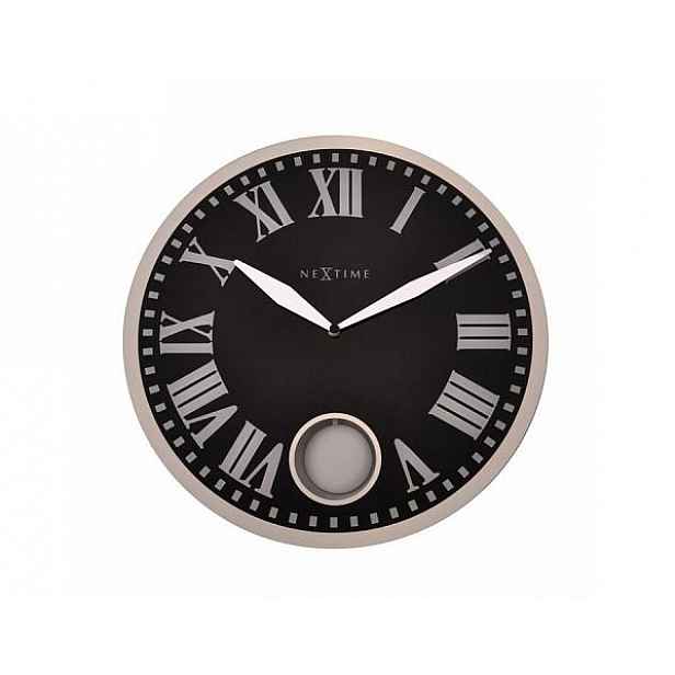 Designové nástěnné kyvadlové hodiny 8161 Nextime Romana 43cm
