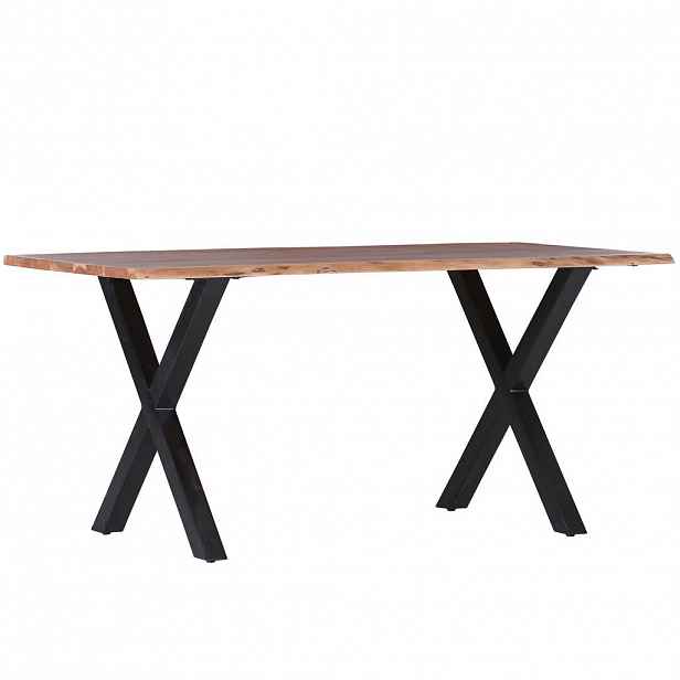 Livetastic JÍDELNÍ STŮL, akácie, přírodní barvy, černá, 140/76/80 cm