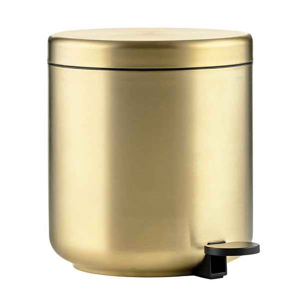 Nášlapný odpadkový koš z nerezové oceli v mosazné barvě 4 l Ume Brass – Zone