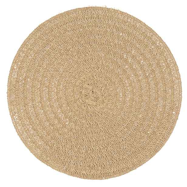 Prostírání kulaté ADRIAN II. béžová Ø 38 cm Mybesthome