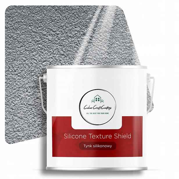 Silikonová omítka 1,5 mm Baranek Šedá 7 Kg F243