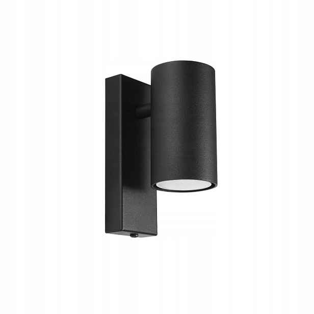 Sollux Lighting Nástěnné svítidlo černé Utti 1x10W GU10 IP20