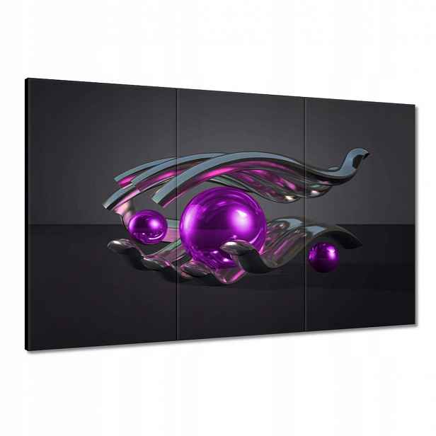 Obrazy 120x80 Fialové koule