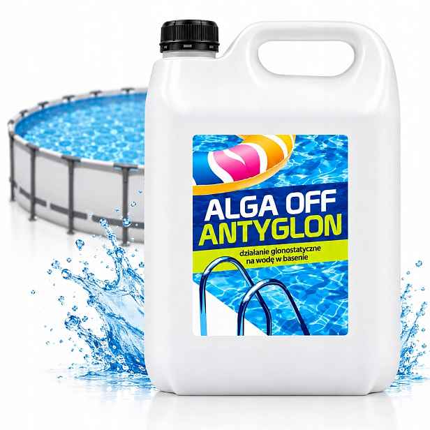 Alga Off Protiřasový Prostředek 4L Bazénová Chemie Proti Řasám Tekutina Na Čistou Vodu 4KG
