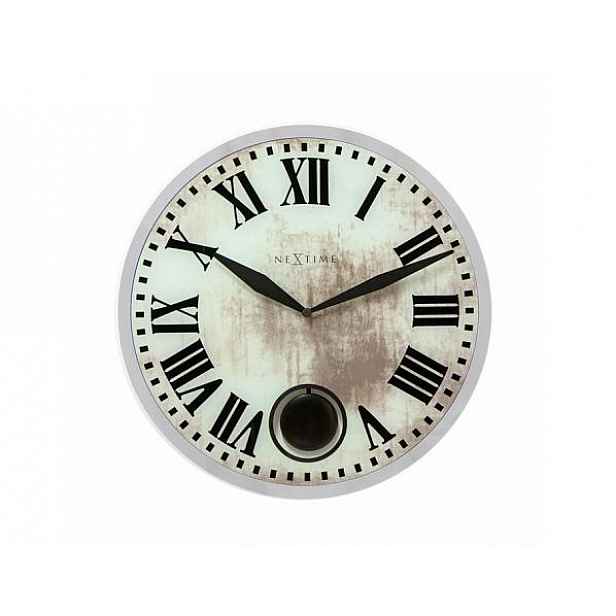 Designové nástěnné kyvadlové hodiny 8162 Nextime Romana 43cm